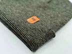 HAAKWEAR Classic Fusion Cuffed Beanie - Black / Green, Made in USA.