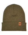 HAAKWEAR Classic Fusion Cuffed Beanie - Brown / Green, Made in USA - HAAKWEAR USA