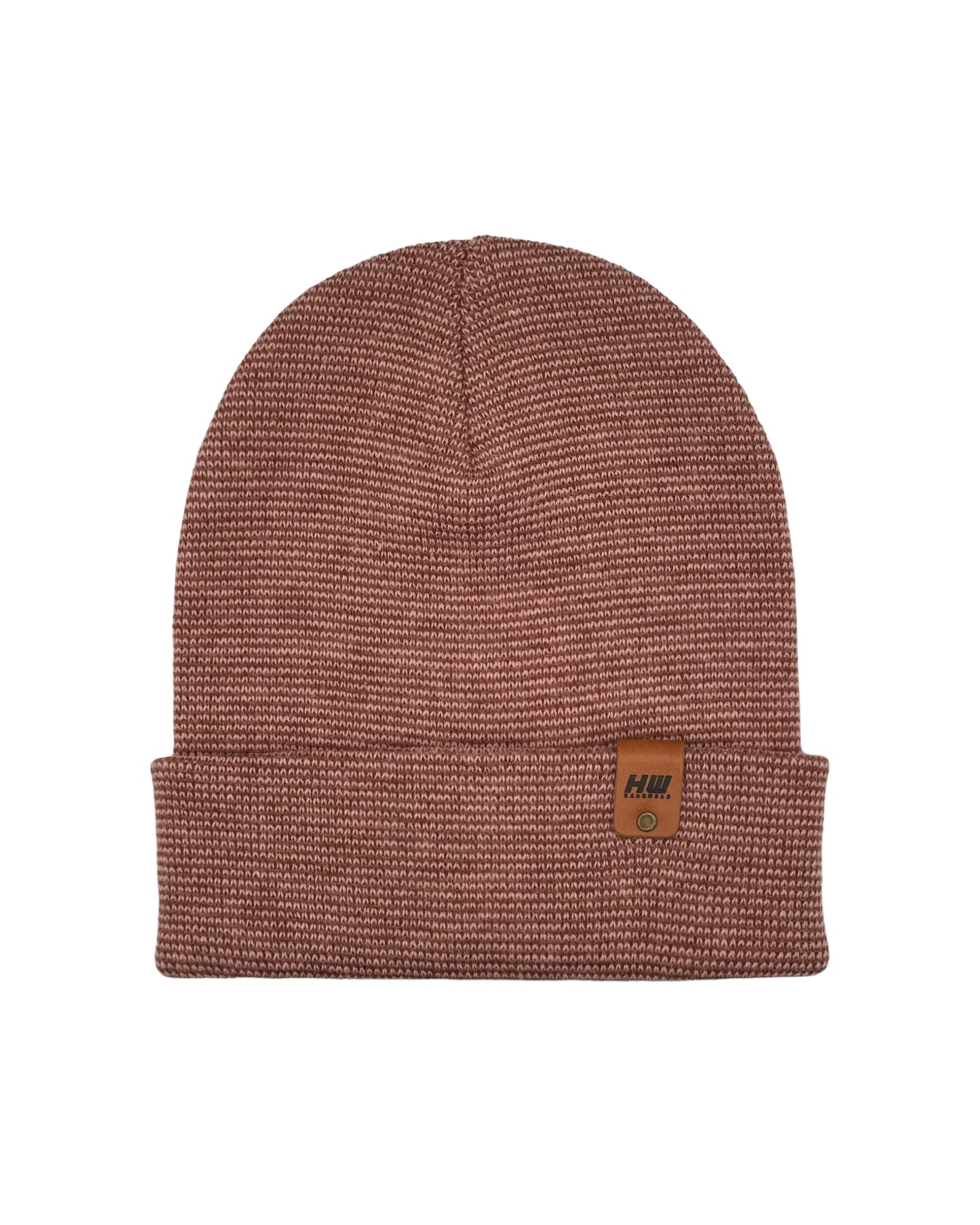 HAAKWEAR Classic Fusion Cuffed Beanie - Burgundy / Pink, Made in USA HAAKWEAR