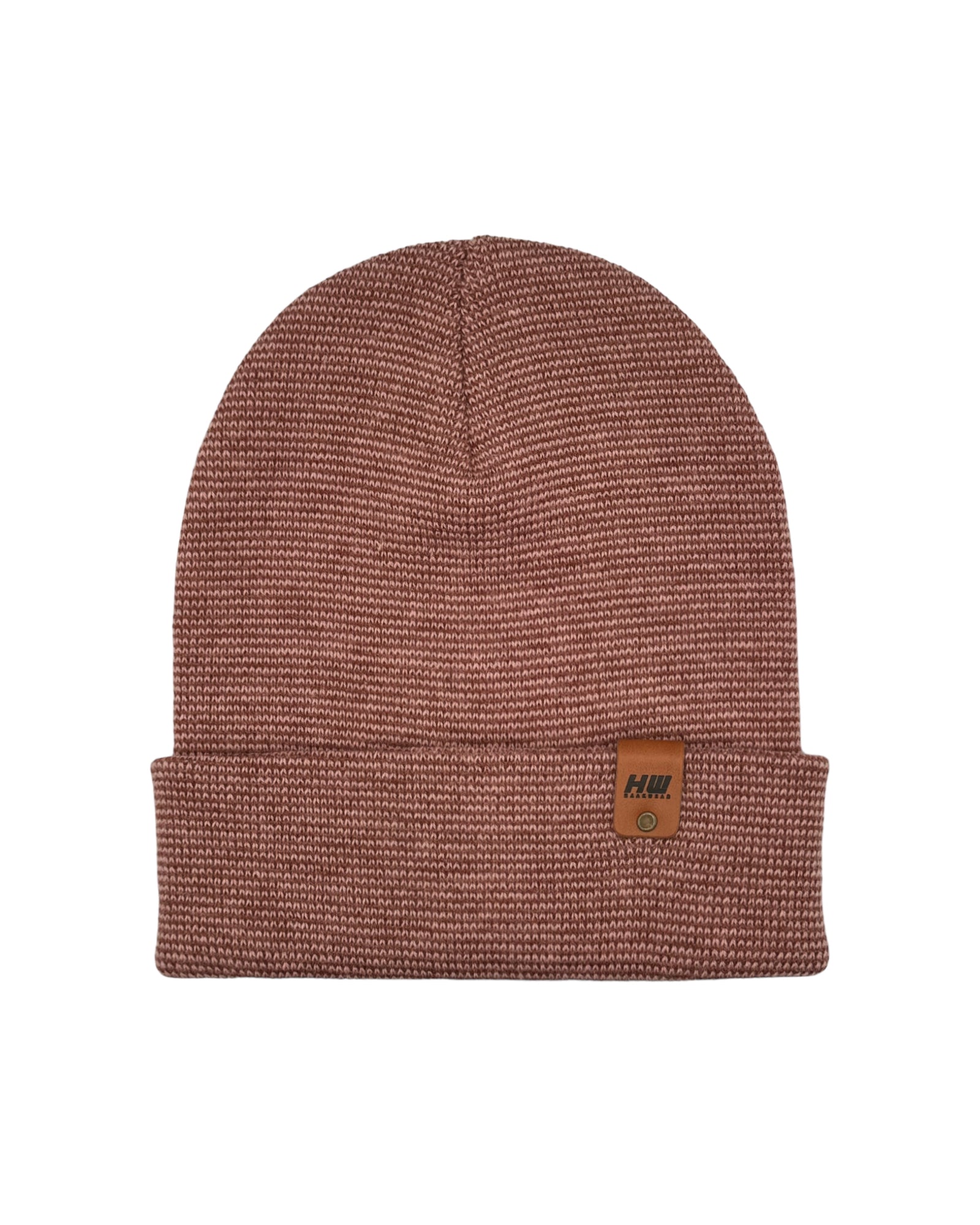 HAAKWEAR Classic Fusion Cuffed Beanie - Burgundy / Pink, Made in USA HAAKWEAR