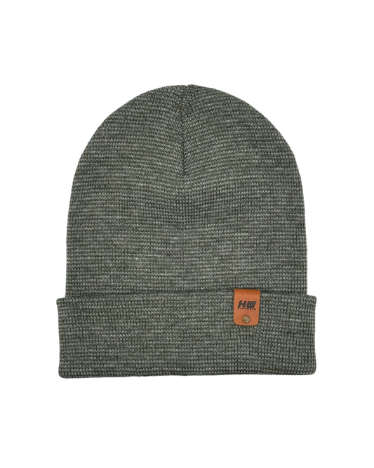 HAAKWEAR Classic Fusion Cuffed Beanie - Gray / Green, Made in USA HAAKWEAR