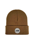 HAAKWEAR Cuffed Wide Ribbed Striped Beanie / Hat, Limited Edition - Made in USA Camel Brown - HAAKWEAR USA