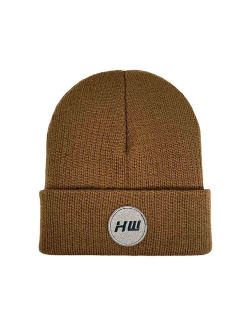 HAAKWEAR Cuffed Wide Ribbed Striped Beanie / Hat, Limited Edition - Made in USA Camel Brown - HAAKWEAR USA