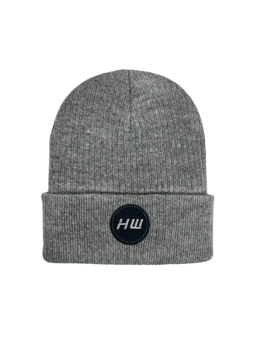 HAAKWEAR Cuffed Wide Ribbed Striped Beanie / Hat, Limited Edition - Made in USA Koala Gray HAAKWEAR