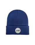 HAAKWEAR Cuffed Wide Ribbed Striped Beanie / Hat, Limited Edition - Made in USA Sapphire Blue - HAAKWEAR USA