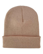 HAAKWEAR Knit Cuffed Classic Beanie / Hat - Dune Beige, Made in USA.