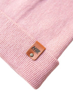 HAAKWEAR Pearl Pink Beanie - Knit Cuffed Classic Hat Made in USA.