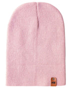 HAAKWEAR Pearl Pink Beanie - Knit Cuffed Classic Hat Made in USA.