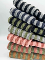 HAAKWEAR H Stitch RORO Cuffed Beanie (Patented Design) Black / Green, Made in USA.