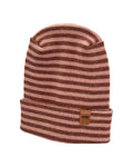 HAAKWEAR H Stitch RORO Cuffed Beanie (Patented Design) Burgundy / Pink, Made in USA - HAAKWEAR USA