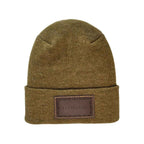 Haakwear Cleveland H Stitch Cuffed Beanie - Made in USA Hats (Limited Edition) - Brown / Green Fusion.
