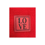 Scarlet Red H-Stitch Beanie - Viral Best Selling TikTok Beanie with The One Love Design - Top Trending Amazon Beanies 2023
