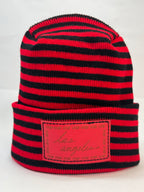 Haakwear Los Angeles Beanie - Made in USA Hats (Limited Edition) - Black / Red RoRo.
