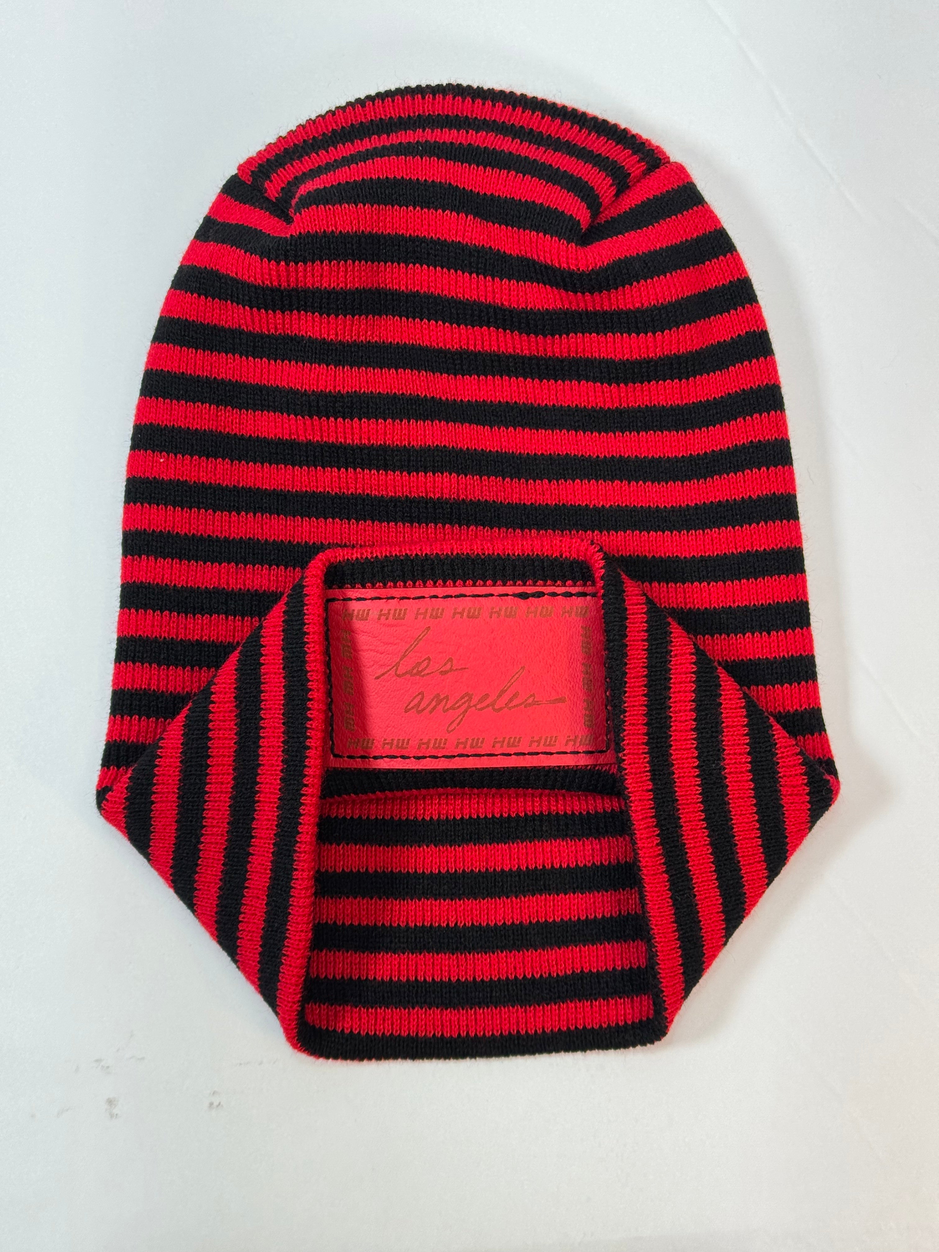 Haakwear Los Angeles Beanie - Made in USA Hats (Limited Edition) - Black / Red RoRo.