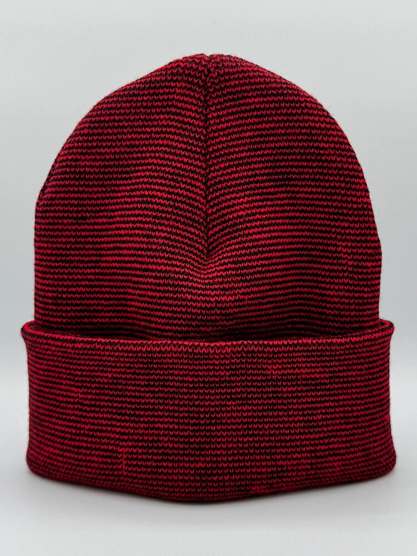 Haakwear New York Classic Fusion Cuffed Beanie / Hat, Made in USA (Limited Edition) - Black / Red Fusion HAAKWEAR
