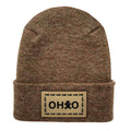 Haakwear H-Stitch Beanie Ohio, The Brown's Cookie Edition - Exclusive Christmas Hat Collection Burgundy / Green Fusion - HAAKWEAR USA