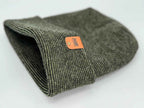 Haakwear H Stitch Fusion Cuffed Beanie / Hat (Patented Design) Black / Green, Made in USA.