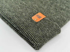 Haakwear H Stitch Fusion Cuffed Beanie / Hat (Patented Design) Black / Green, Made in USA.