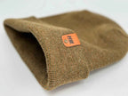 Haakwear H Stitch Fusion Cuffed Beanie / Hat (Patent Design) Brown / Green, Made in USA.