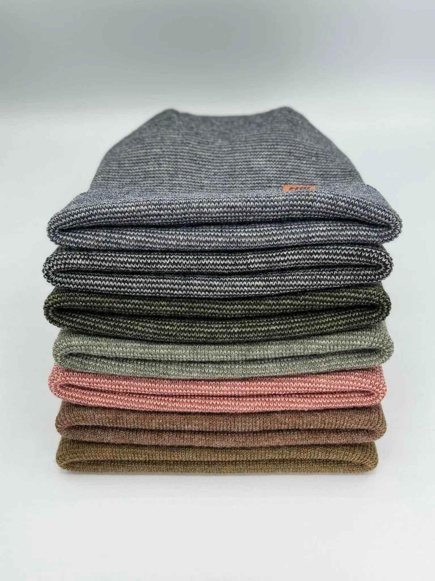 Haakwear H Stitch Fusion Cuffed Beanie / Hat (Patent Design) Brown / Green, Made in USA - HAAKWEAR USA