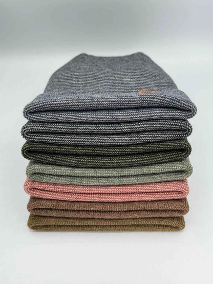 Haakwear H Stitch Fusion Cuffed Beanie / Hat (Patent Design) Brown / Green, Made in USA - HAAKWEAR USA
