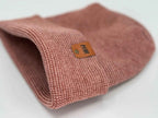 Haakwear H Stitch Fusion Cuffed Beanie / Hat (Patened Design) Burgundy / Pink, Made in USA.