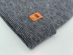 Haakwear H Stitch Fusion Cuffed Beanie / Hat (Patened Design) Gray / Denim, Made in USA.