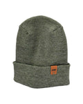 Haakwear H Stitch Fusion Cuffed Beanie / Hat (Patened Design) Gray / Green, Made in USA - HAAKWEAR USA