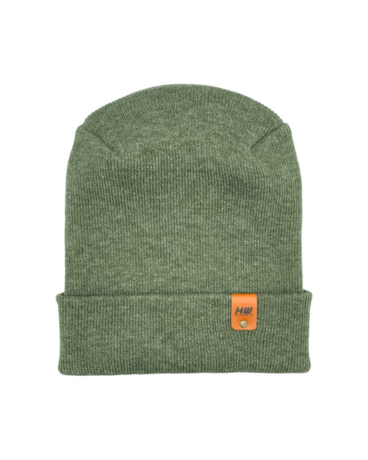 NEW HAAKWEAR Theta-Stitch Cuffed Beanie - Designed and Made in USA (Patent Pending Design) - Forest Green