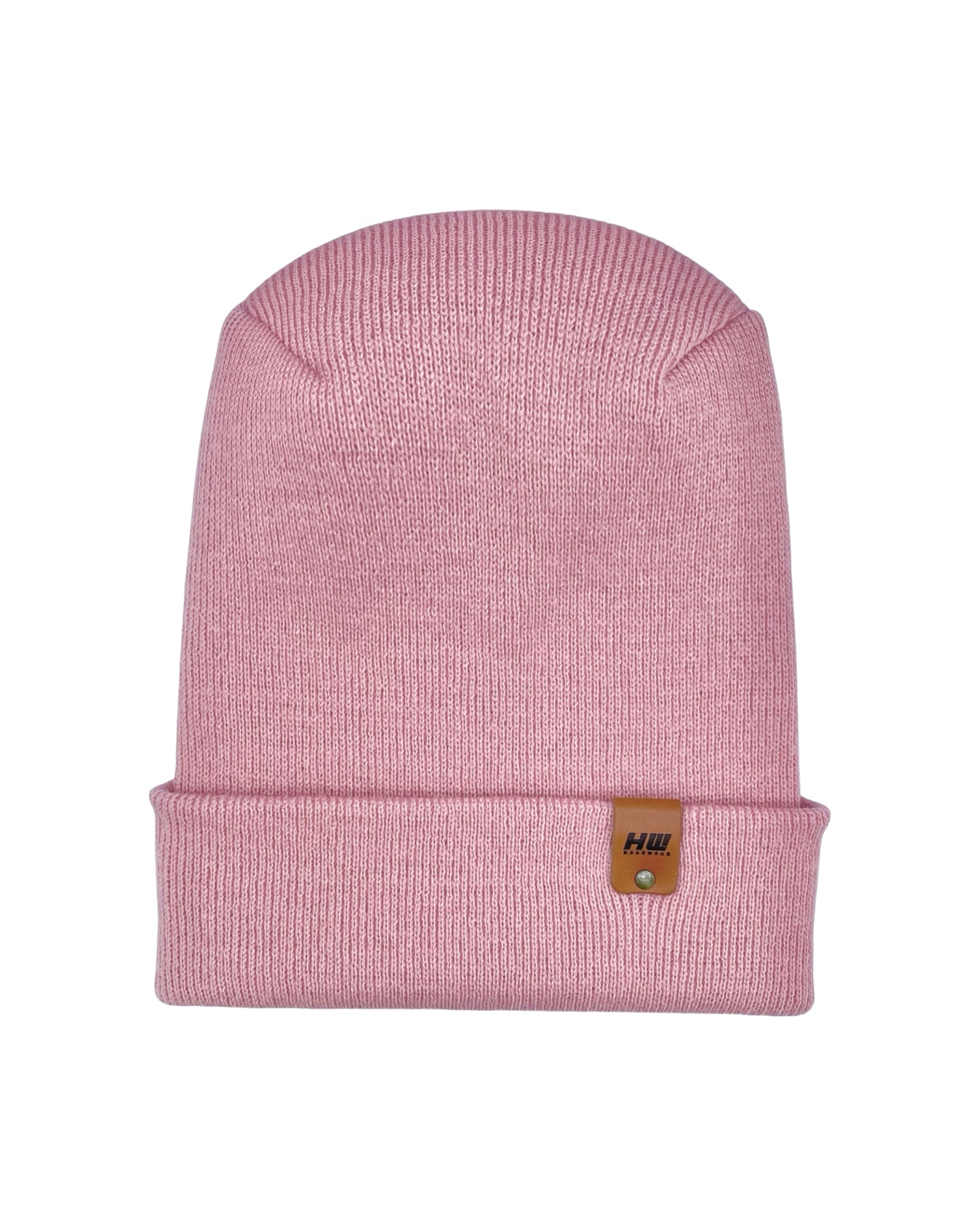 NEW HAAKWEAR Theta-Stitch Cuffed Beanie - Designed and Made in USA (Patent Pending Design) - Pearl Pink