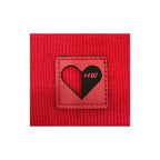 Haakwear Exclusive Love-Inspired H-Stitch Beanie – Limited Edition | Scarlet Red with Love Heart.