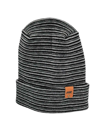 H-Stitch™ Contrast Cuffed Beanie – Black/Gray | Made in USA | Trending Ski & Snowboard Beanie - HAAKWEAR USA