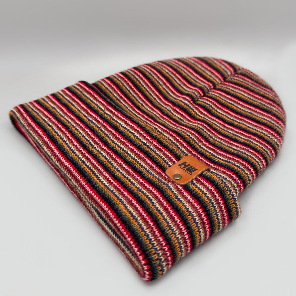 Haakwear Traditional Stitch Beanie, Multi Color Knit Winter Hat, Made in USA - HAAKWEAR USA - Made in USA Beanies
