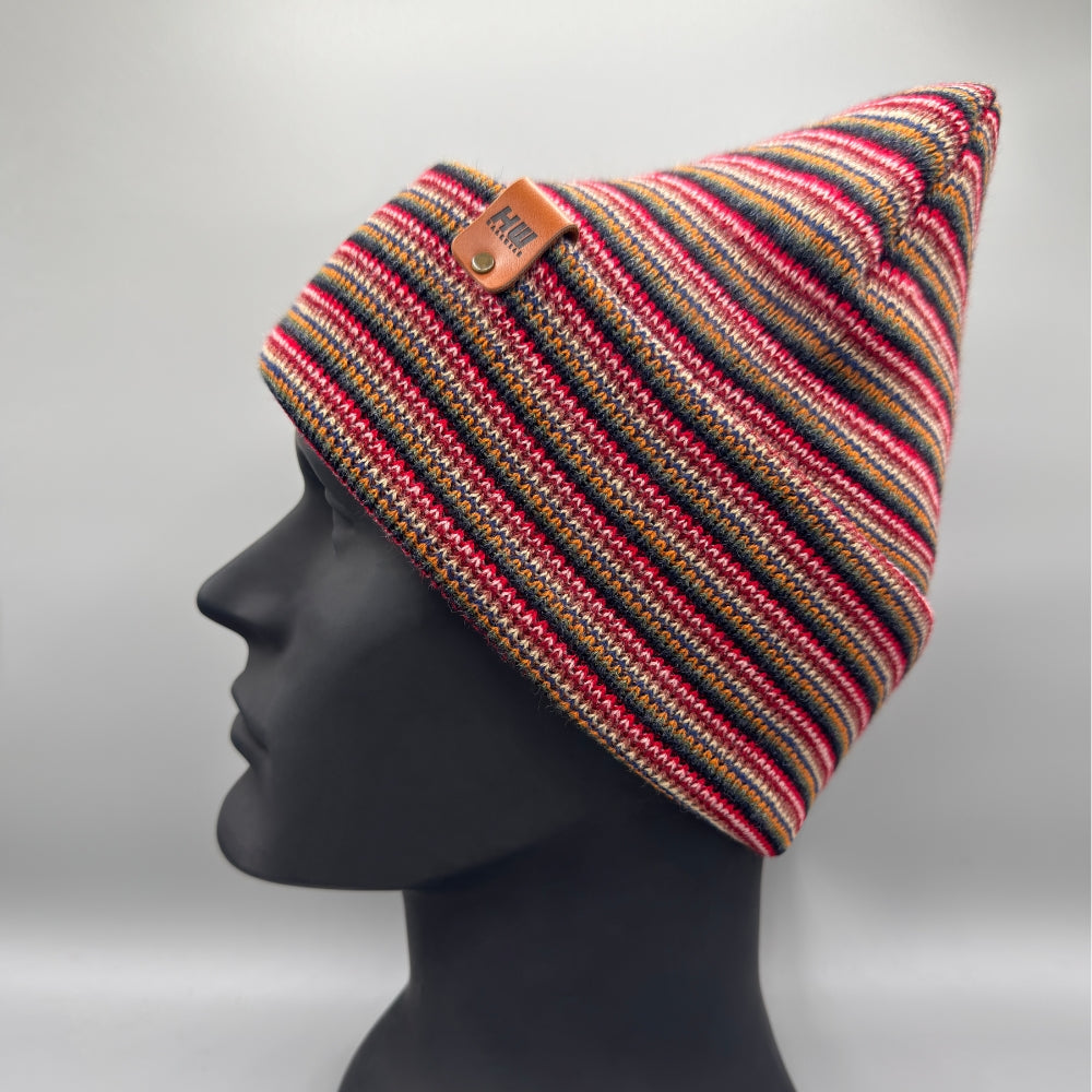 Traditional Beanie - Multi Color Knit Winter Hat- Made in USA