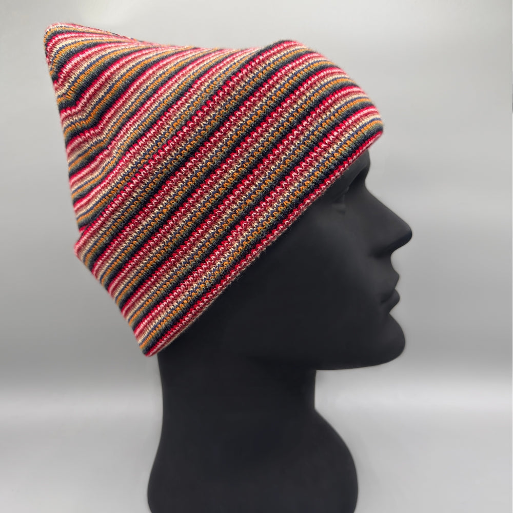 Traditional Beanie - Multi Color Knit Winter Hat- Made in USA