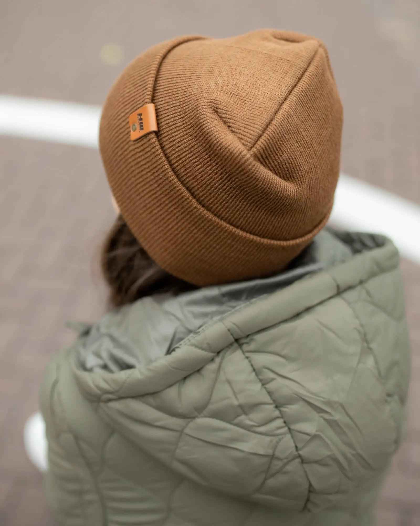 NEW HAAKWEAR H-Stitch Cuffed Beanie - Patented Design, Made in USA - Camel Brown.