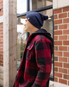 NEW HAAKWEAR H-Stitch Cuffed Beanie - Designed and Made in USA (Patented Design) - Denim Blue.