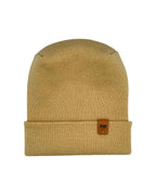 NEW HAAKWEAR H-Stitch Cuffed Beanie - Designed and Made in USA (Patented Design) - Dune Beige.