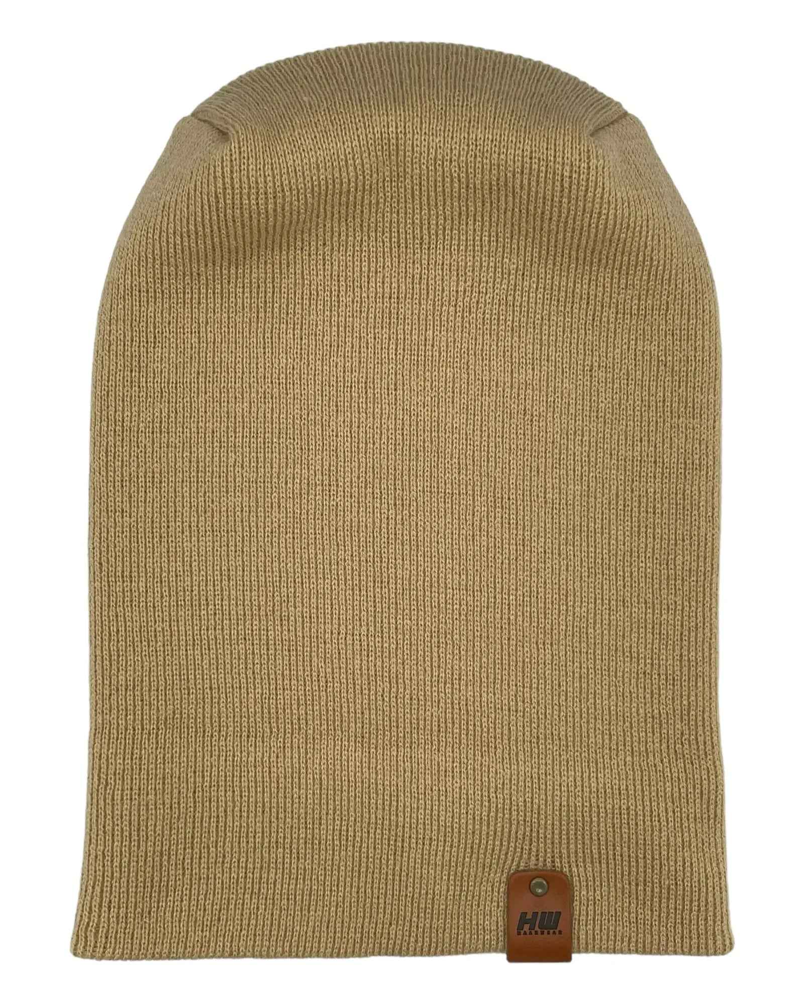 NEW HAAKWEAR H-Stitch Cuffed Beanie - Designed and Made in USA (Patented Design) - Dune Beige.