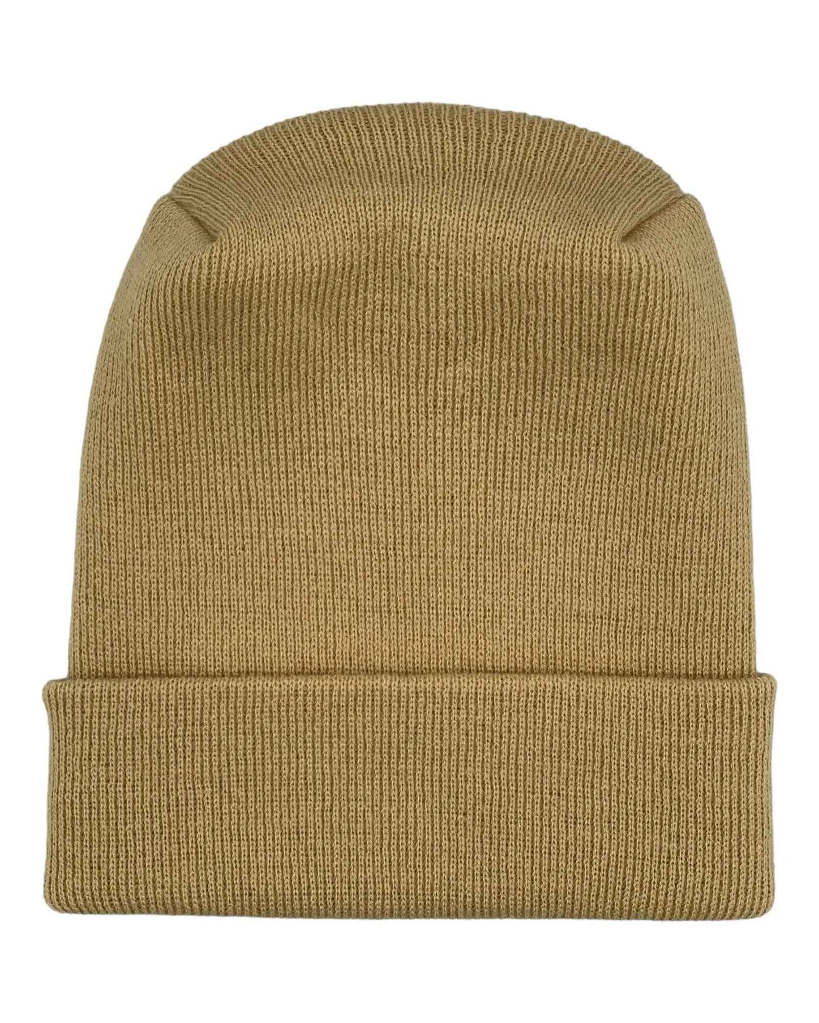 NEW HAAKWEAR H-Stitch Cuffed Beanie - Designed and Made in USA (Patented Design) - Dune Beige.