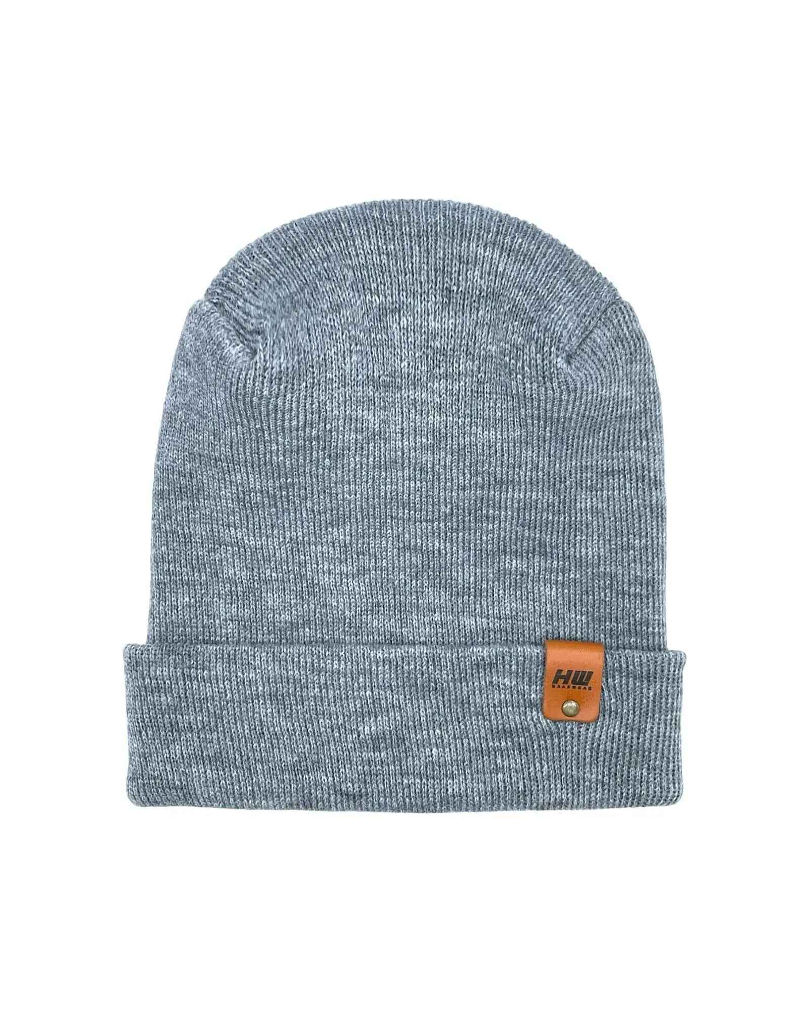 NEW HAAKWEAR H-Stitch Cuffed Beanie - Designed and Made in USA (Patent Pending Design) - Koala Gray.