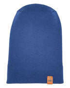 NEW HAAKWEAR H-Stitch Cuffed Beanie - Designed and Made in USA (Patented Design) -  Sapphire Blue.
