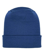 NEW HAAKWEAR H-Stitch Cuffed Beanie - Designed and Made in USA (Patented Design) -  Sapphire Blue.