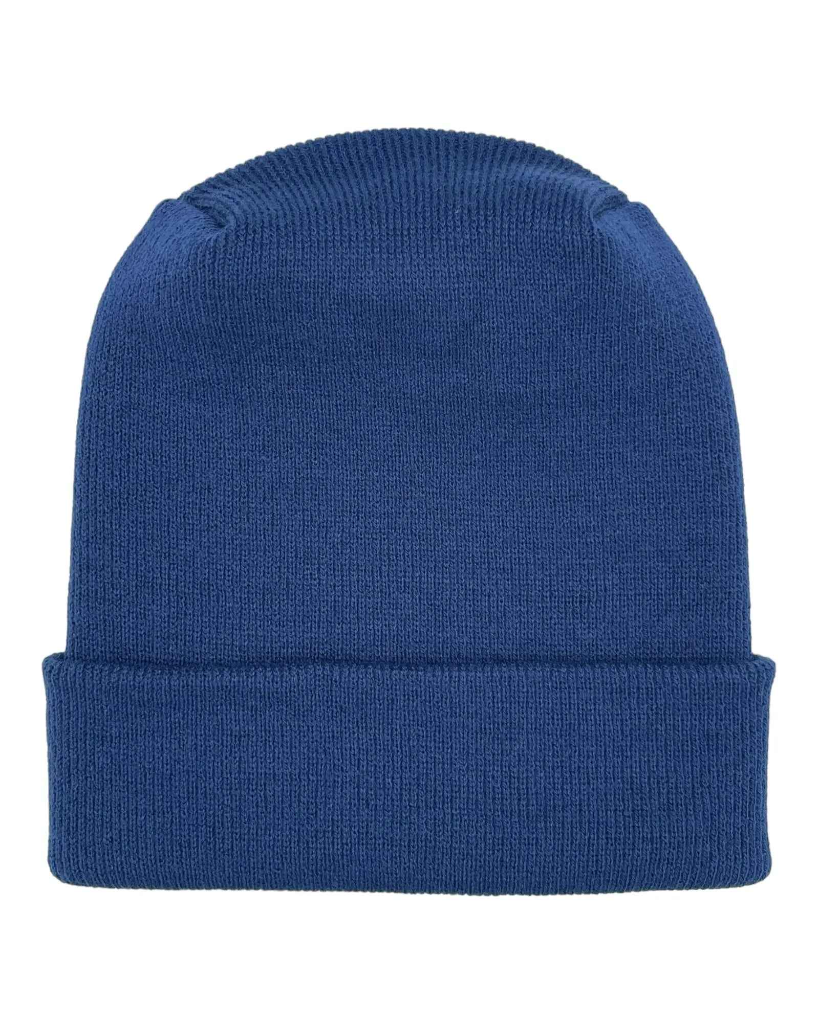 NEW HAAKWEAR H-Stitch Cuffed Beanie - Designed and Made in USA (Patented Design) -  Sapphire Blue.