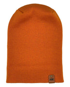 NEW HAAKWEAR H-Stitch Cuffed Beanie - Designed and Made in USA (Patented Design) - Tiger Orange.
