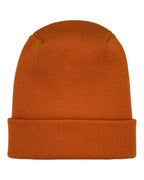 NEW HAAKWEAR H-Stitch Cuffed Beanie - Designed and Made in USA (Patented Design) - Tiger Orange.