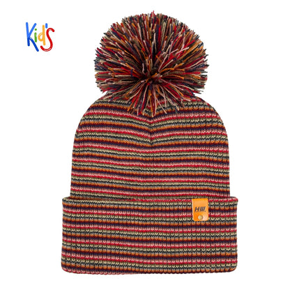 Haakwear Traditional Pom Pom Kids Knit Beanie. Soft, Warm & Made in USA - HAAKWEAR USA - Made in USA Beanies