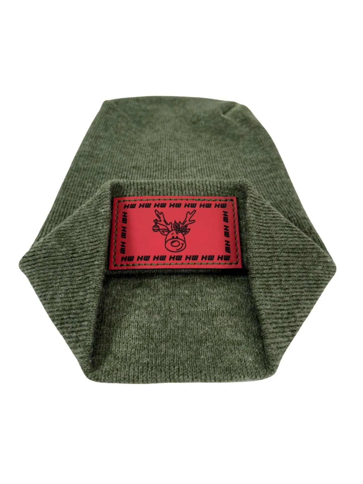 Reindeer Limited Edition, HW Theta-Stitch Beanie - Exclusive Christmas Hat Collection, GREEN - HAAKWEAR