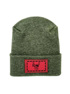 Reindeer Limited Edition, HW H-Stitch Beanie - Exclusive Christmas Hat Collection, GREEN.