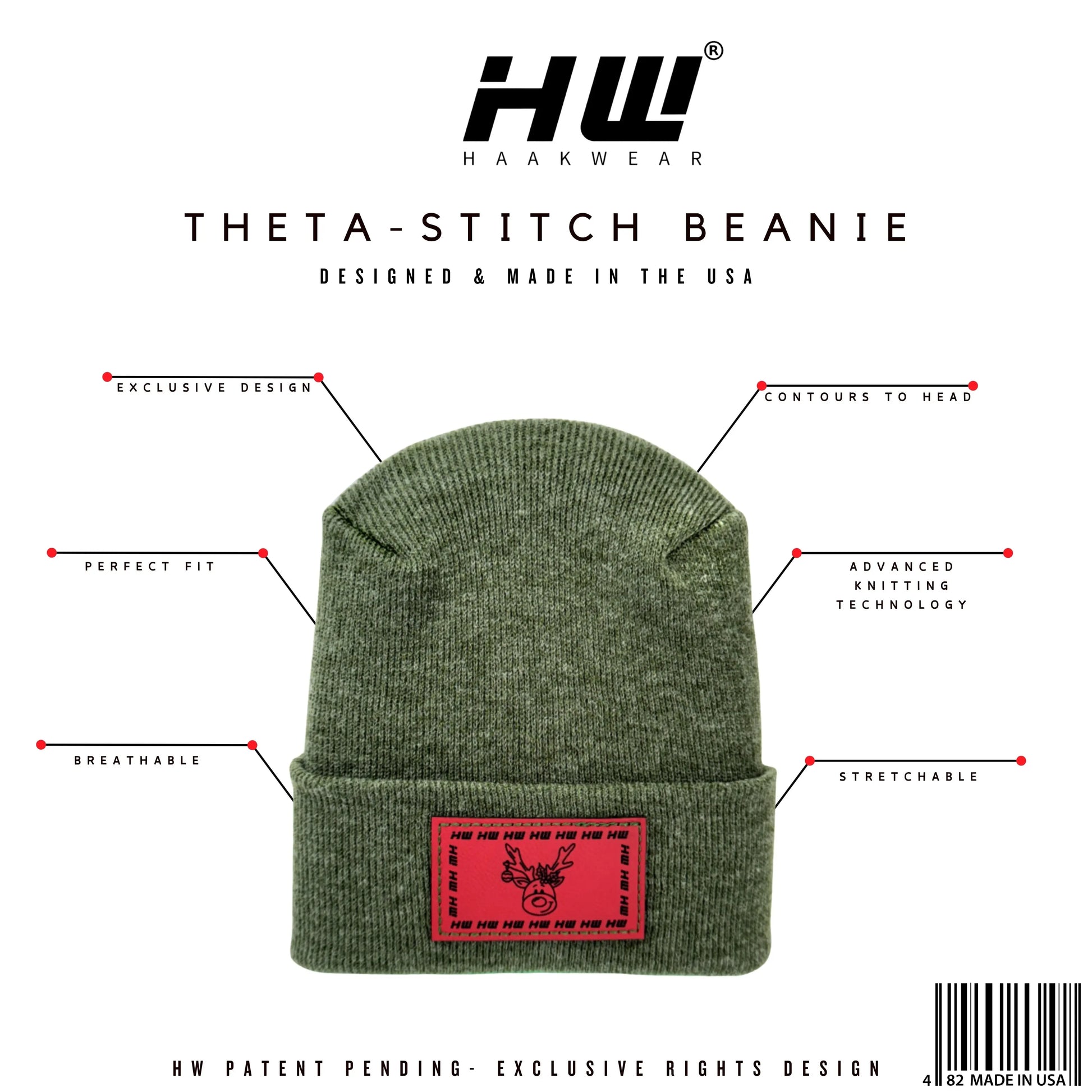 Two (2) Reindeer Christmas Hat Gift Bundle, Limited Edition Beanie by Haakwear HAAKWEAR